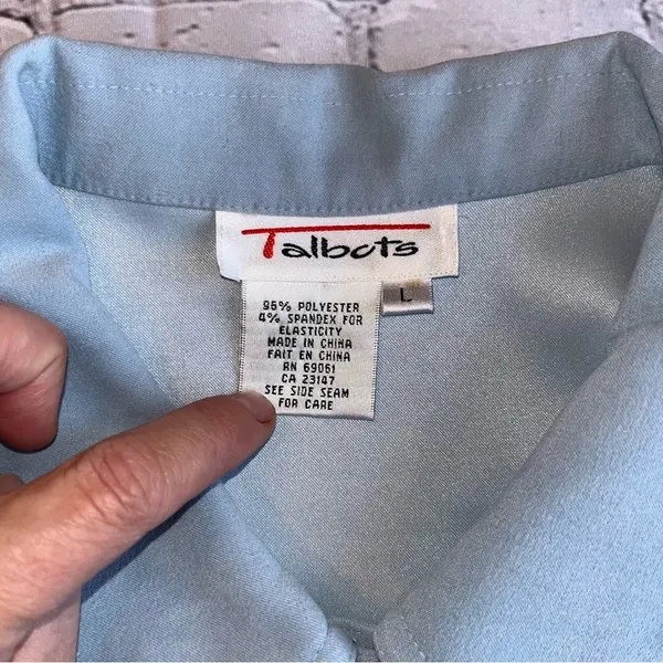 Y2K Talbots Vintage Unlined Coat Large Lightweight - Image 6
