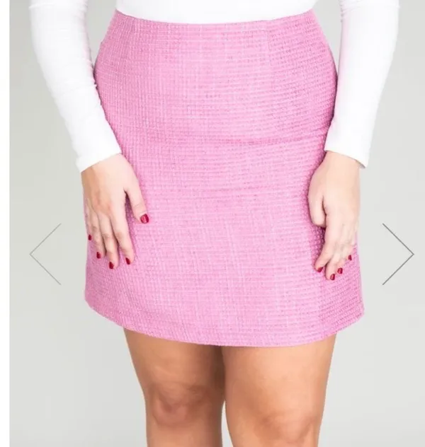 Pink Lily Pink Pencil Mini Skirt - Small Brand new without tags - Image 2