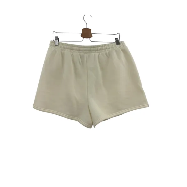 White Fox Era 8 Lounge‎ Essentials Cream Sweat Shorts Drawstring Size XL - Image 4