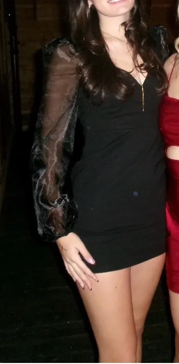 Lulus Mini Black Dress - Image 3