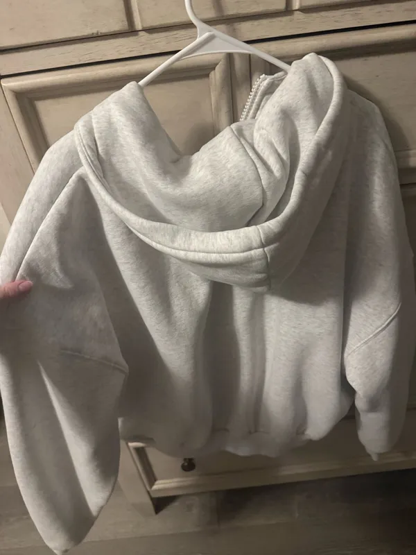 COMFORT zip up hoodie Gray - Image 6