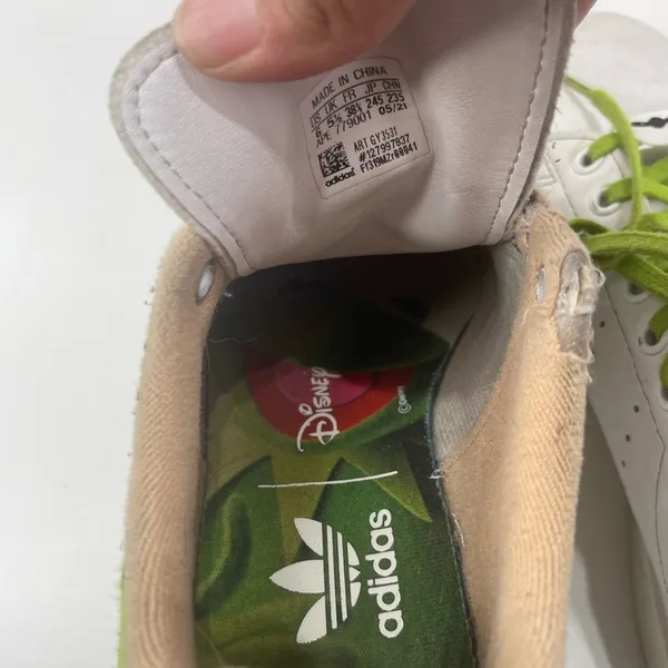 Adidas Stan Smith x Disney Miss Piggy & Kermit 2021 White Sneakers Women 6 - Image 9