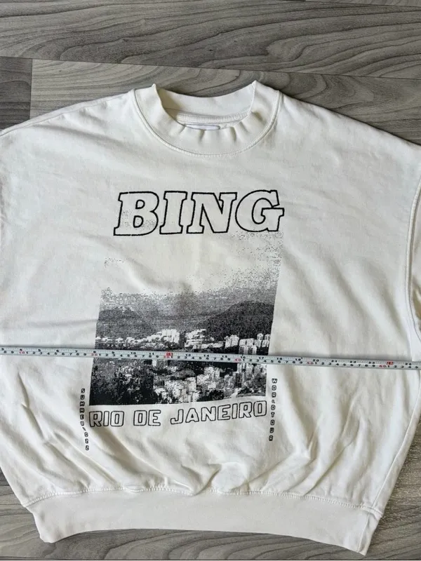 Anine Bing Jaci Sweatshirt Rio De Janeiro Size Large - Image 5