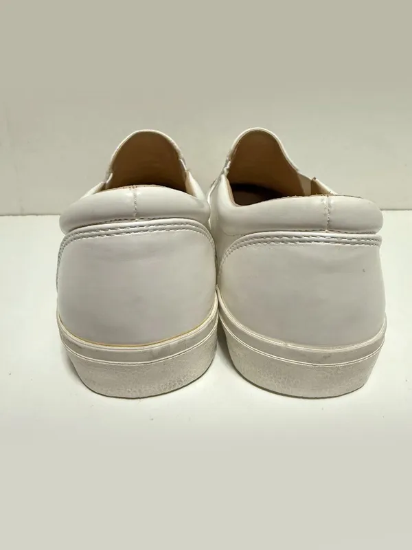 *RARE* VH EST 1954 Vintage Havana White Leather Gold Star Perforated Sneakers - Image 4