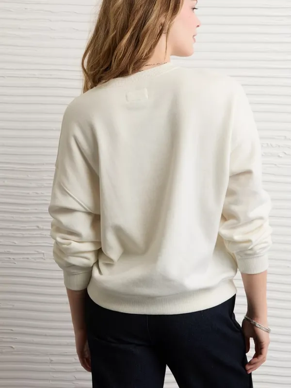 American Eagle Relaxed Graphic Sweatshirt with cherry details - Image 3