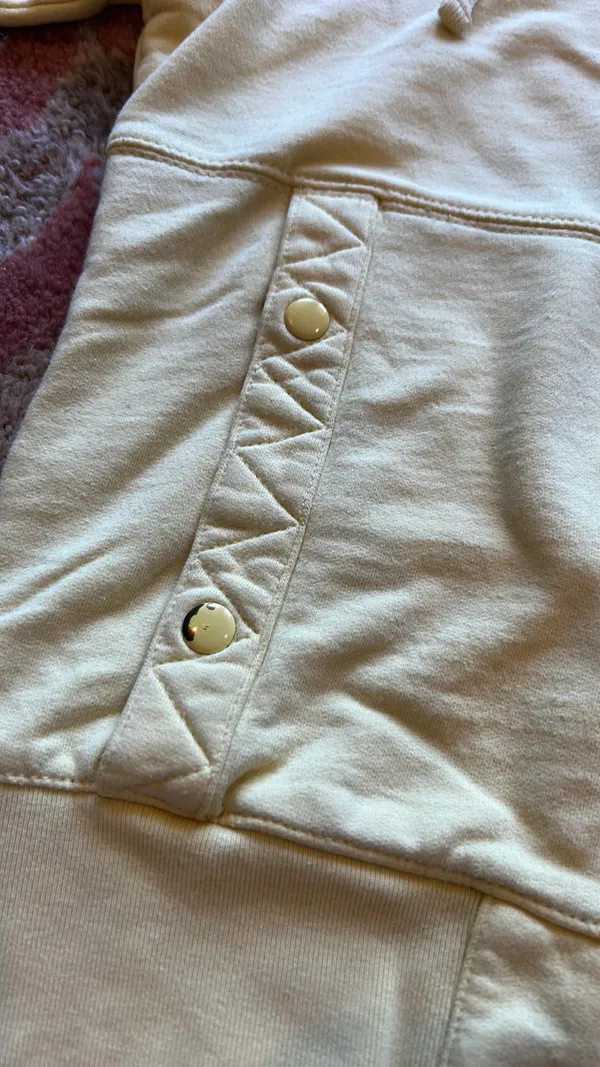 Le Tigre Butter Yellow Zip Up Hoodie - Image 5