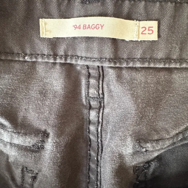 Levi's 94 Baggy Cargo Pants Gray‎ Women's 25x30 Utility Y2K Streetwear Grunge - Image 3