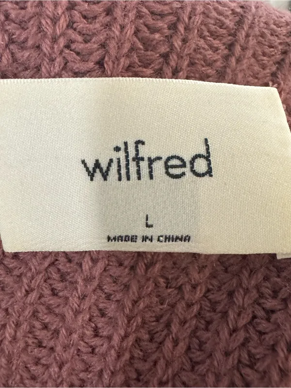 Aritzia Wilfred‎ Montpellier Waist Turtleneck Sweater 100% merino wool Large - Image 6