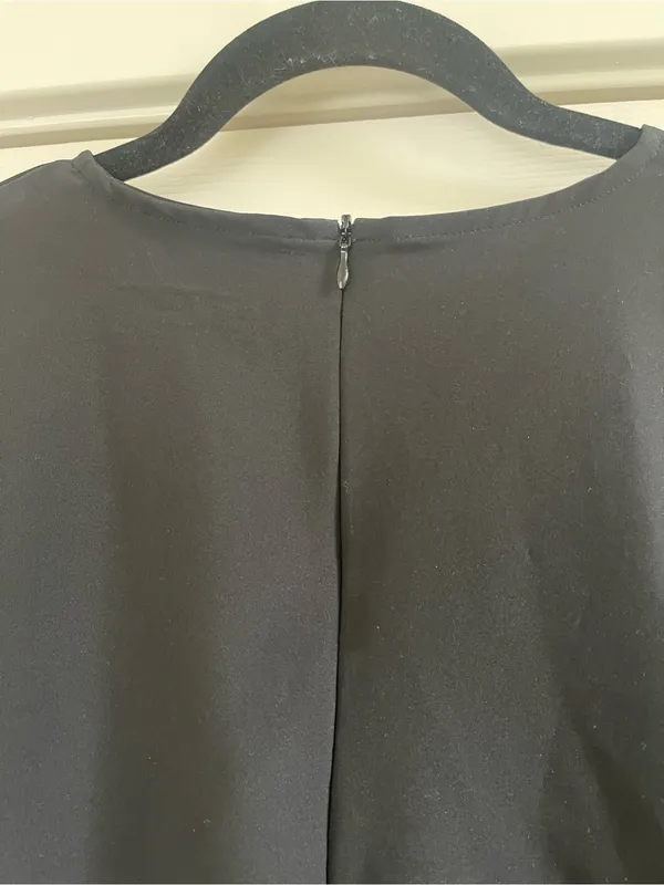 Women’s Albion Fit Front Tie Short Sleeve Top Black Size L - Image 6