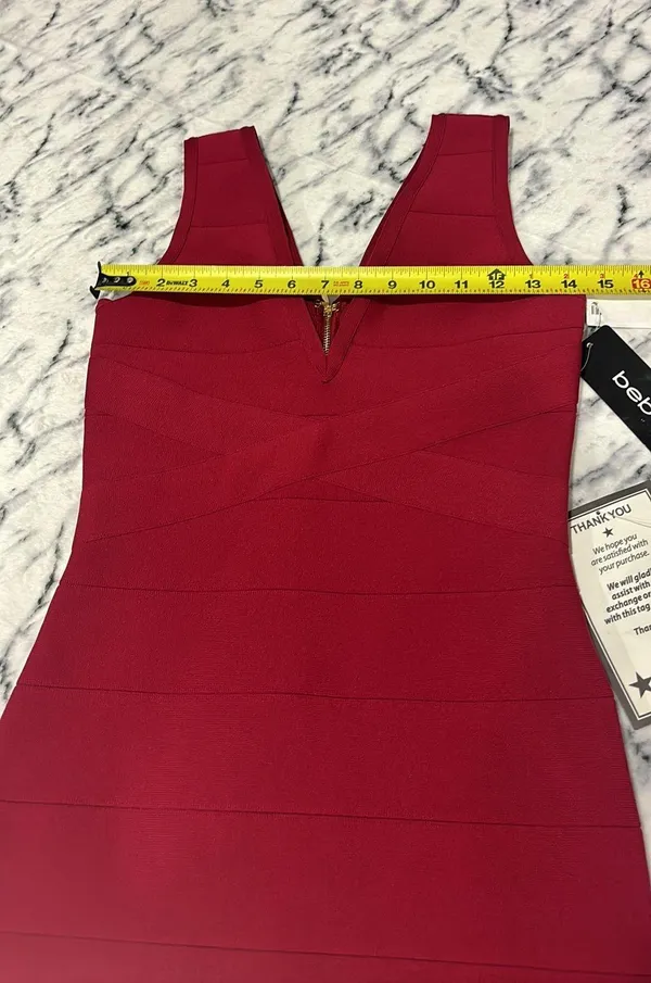 NWT Women's Double V Mini Bandage Dress Size XS. - Image 10