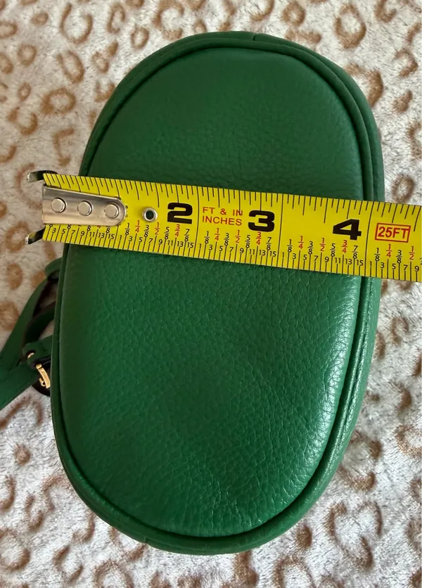 Michael Kors Bucket Bag Leather Mini Crossbody Esmerald Green Women's - Image 9