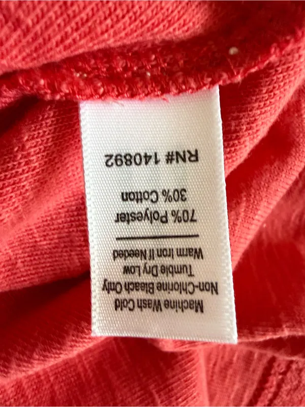 Marine Layer Towel Terry Shell Tank Red Large NWT STITCH FIX - Image 9