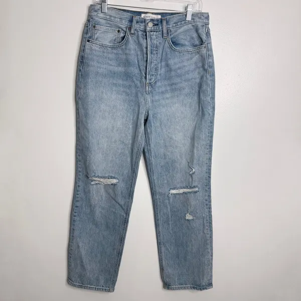 Aritzia Denim Forum The Joni High‎ Rise Loose Distressed Slouchy Size 29 x 29 - Image 3