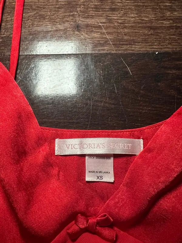 Vintage 90s Victoria’s Secret Red Slip Dress Size XS - Image 3