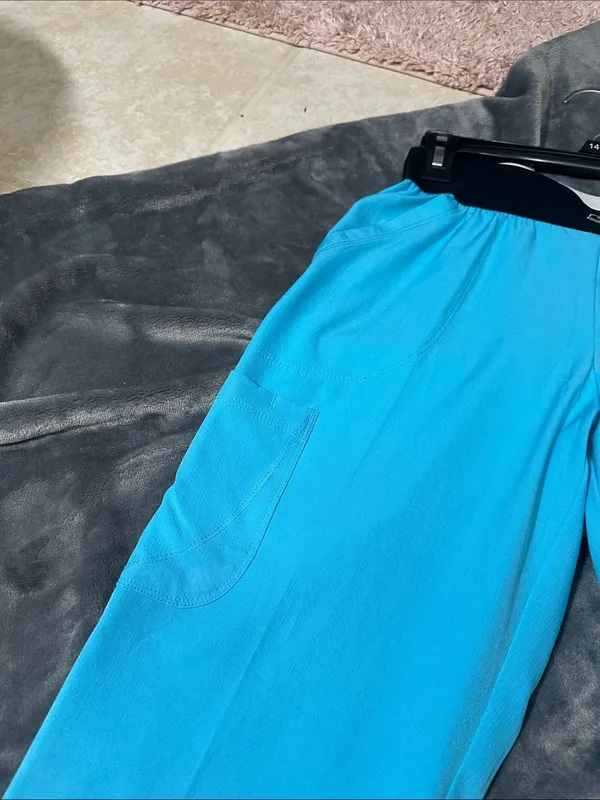 Ladies Skechers Scrub pants Turquoise Elastic Waist Sz S NWT - Image 3