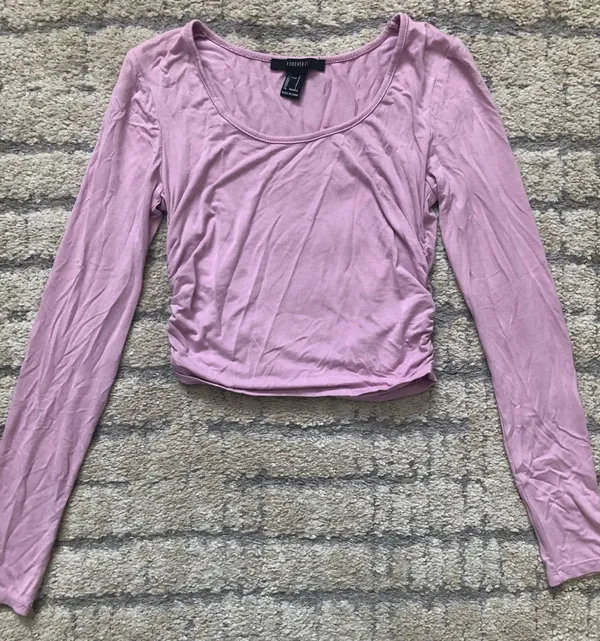 Forever 21 Lavender Crop Top - Image 3
