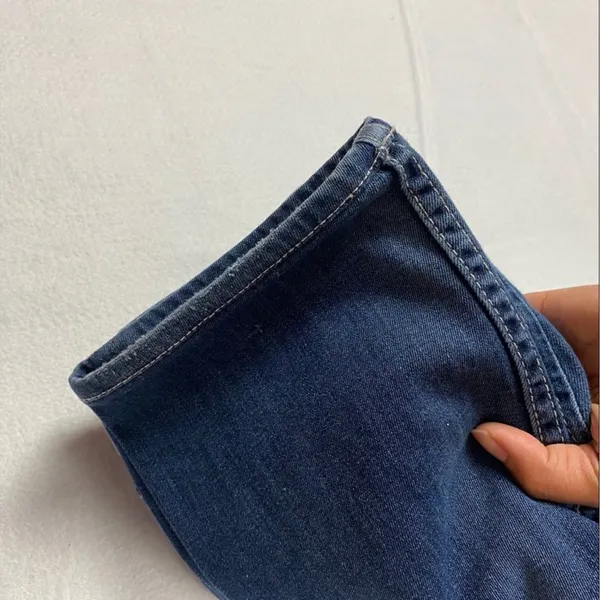 Hudson Stretch Medium Wash Straight‎ Leg Jean Flap Pocket Womens Size 26 - Image 11