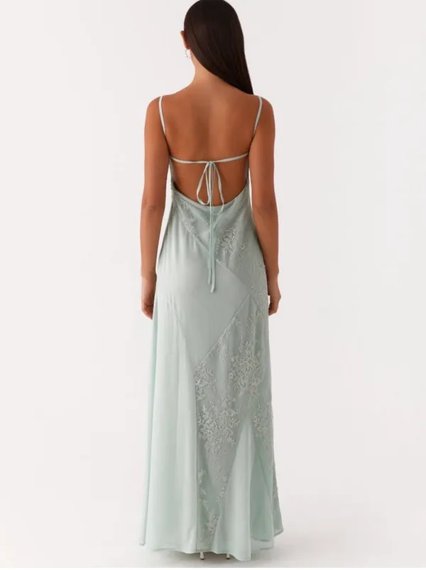 NWT PEPPERMAYO- Gabriana Maxi Dress Sage Size 8 - Image 2