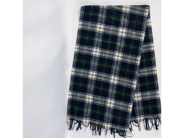 Pendleton Vintage Green Plaid Wool Scarf Unisex Men Women US - Image 5