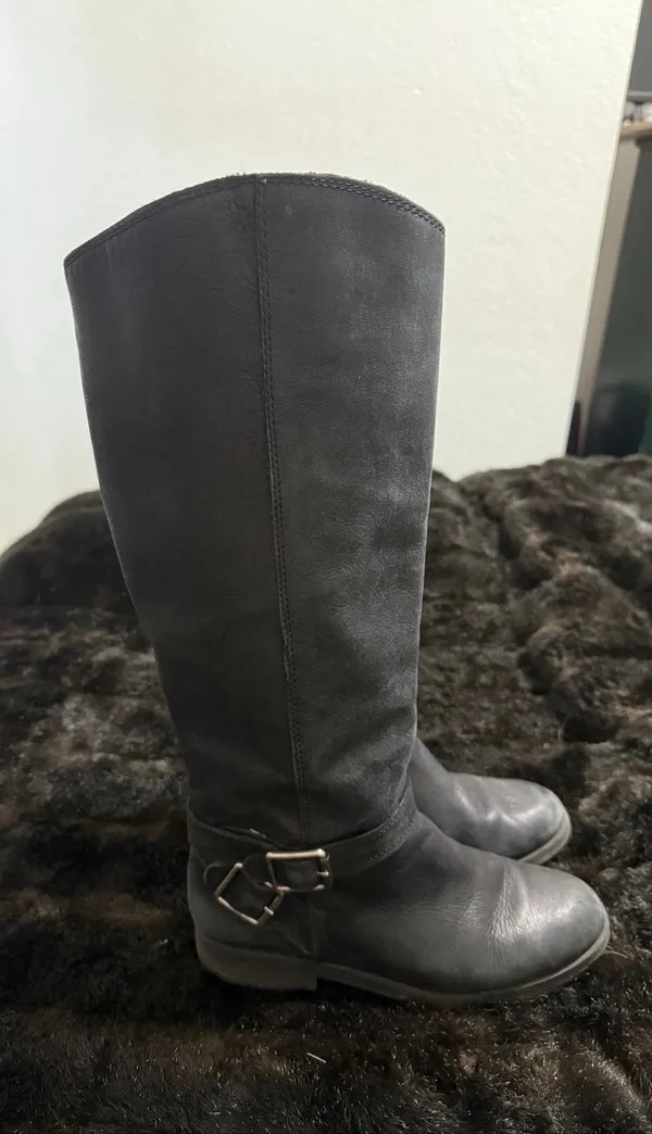 Lucky brand Hamila Riding Boots tall black equestrian moto 9 - Image 2