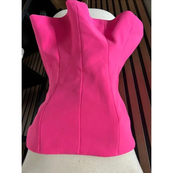 Zara pink corset top size M cute going out shirt NWT - Image 5