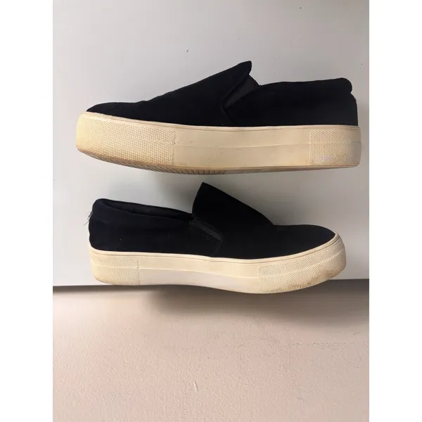 Steve Madden Gills Black SuedeSlip On Platform Sneaker Women’s 6M - Image 4