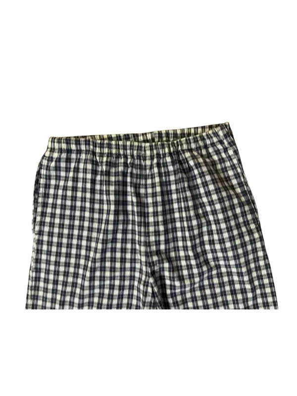 Handmade Navy Plaid Pants Women's XS/Petite Small? Elastic Waist Hand Pockets Us - Image 5
