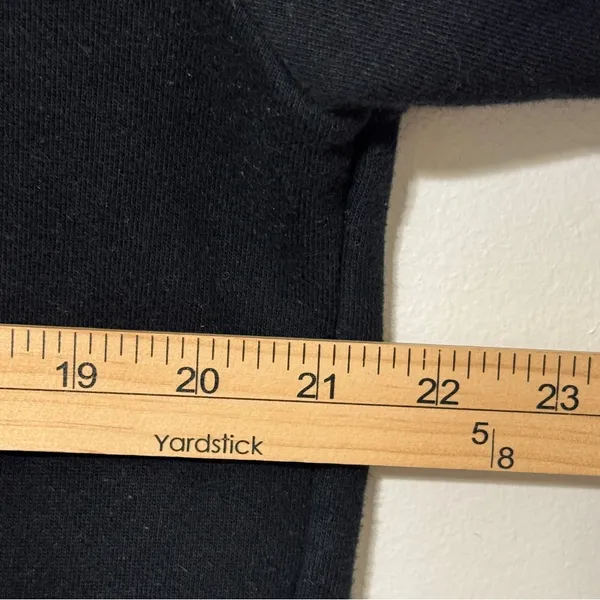 GAP Crewneck Sweatshirt Size Medium Washed Black Logo - Image 6