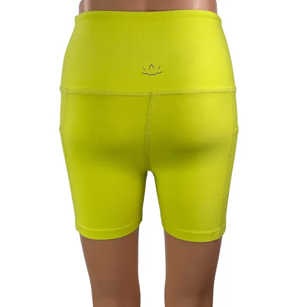Beyond Yoga Spacedye Keep Pace Womens Yellow Activewear Athletic Bike Shorts S/P - Image 3
