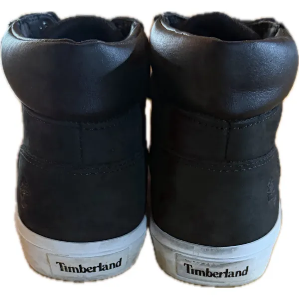 Timberland Womens 8.5 Chukka Sneaker Boots Black Lace Up Ankle High Top‎ - Image 4