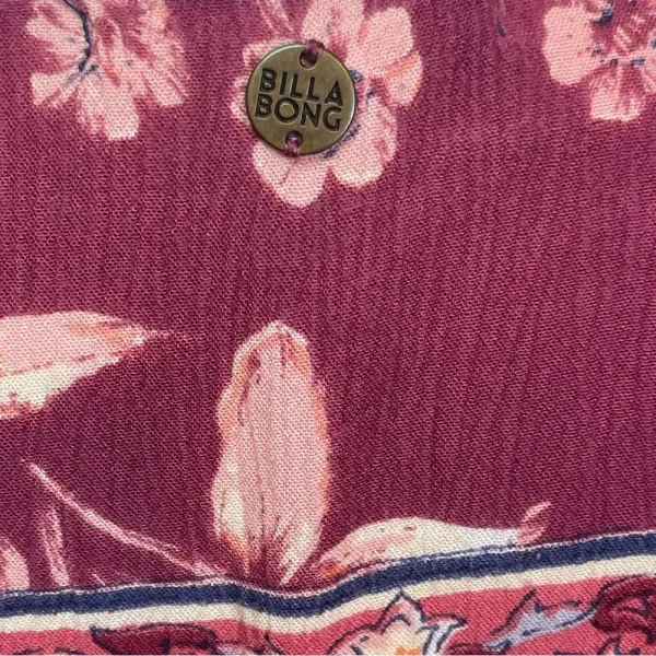 Billabong Pink & Blue‎ Floral Just Like You Dress Medium Boho Peasant Flowy - Image 5