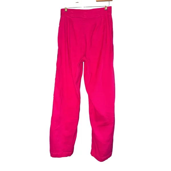 Nicole Miller Linen Blend Barbie Pink Pants Women's 6 Resort‎ Beach Lightweight - Image 2