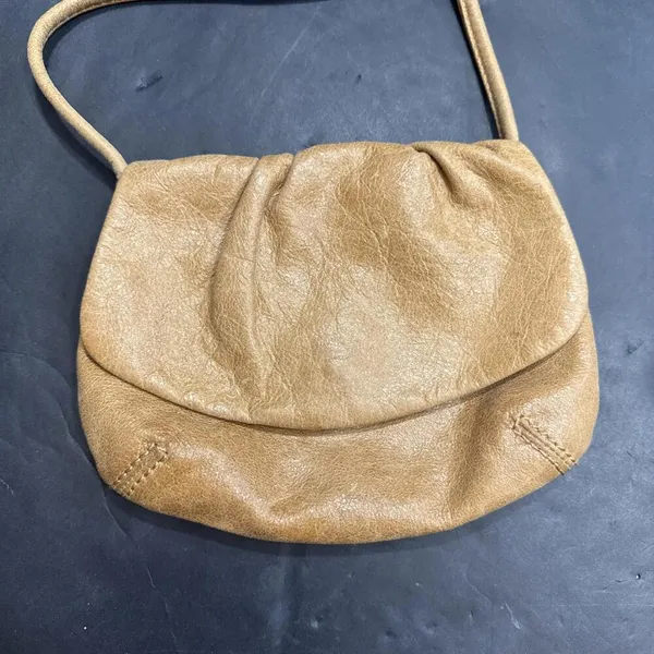 Fossil Boho Brown Leather Crossbody Bag Purse Key‎ Adjustable Vintage Y2K - Image 4