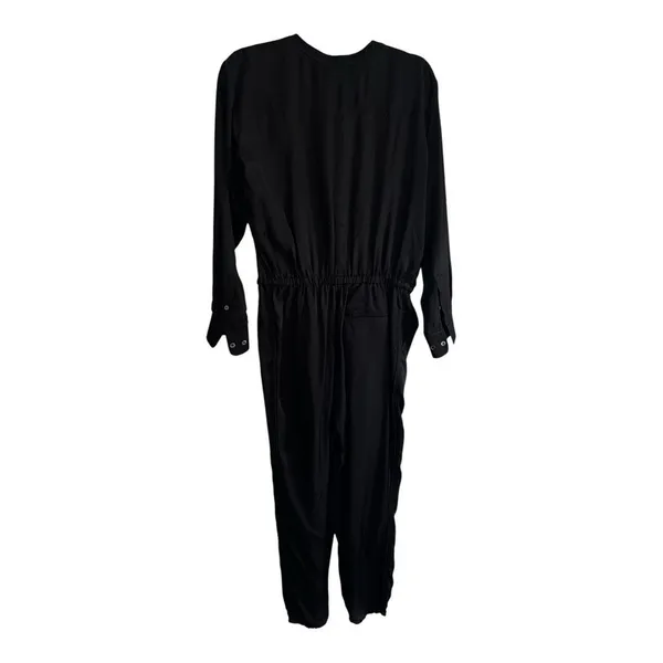 ATM Anthony Thomas Melillo Black Lyocell Blend Utility Jogger Jumpsuit Size S - Image 5