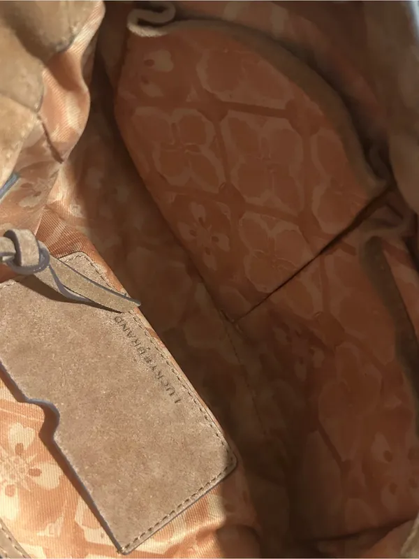 Lucky Brand Suede Shoulder Bag in Camel Brown - Image 9