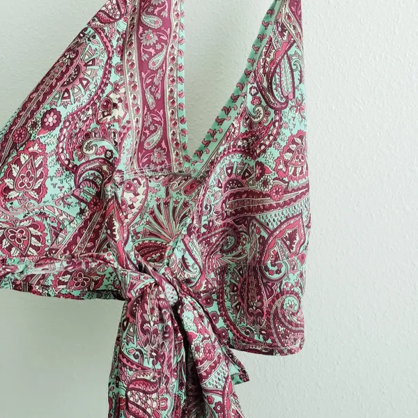 Anthropologie Valdior Boho Bohemian Belle Sleeve Paisley Top Set - Image 11