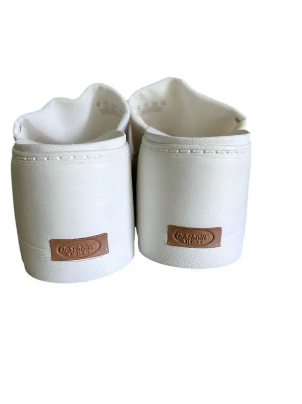 Dr. Scholl's Check Doubts White Platform Wedge Women's Sandal Size 8 #B1293 - Image 5