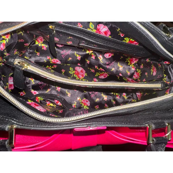 BETSEY JOHNSON Curtsy Stripe Structured Satchel BM19315 New with Tag MSRP $118 - Image 8