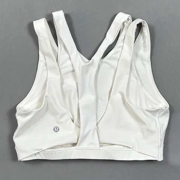 Lululemon‎ All Powered Up Bra White Womens Size 8 High Support Luxtreme Athletic - Image 5