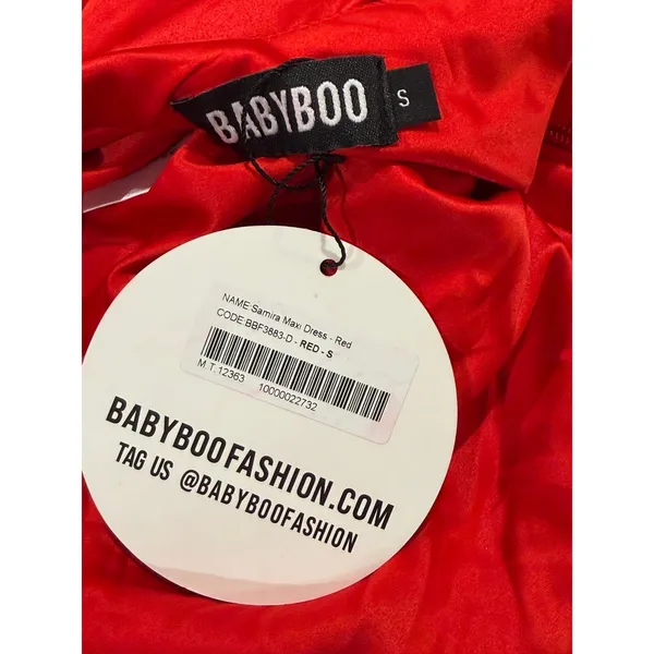 Babyboo SAMIRA MAXI DRESS - Cherry Red NWT Size Small - Image 8