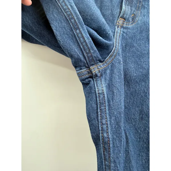 Abercrombie & Fitch NWT 90s Straight Jeans Womens 33 Blue Curve Love‎ Mid Rise - Image 3