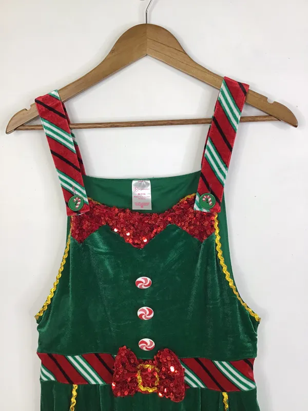 No Boundaries Juniors Christmas Jumpsuit Size Medium - Image 2