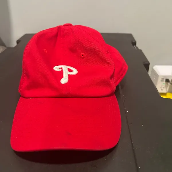 Phillies Red Baseball Cap with White Logo - Image 3