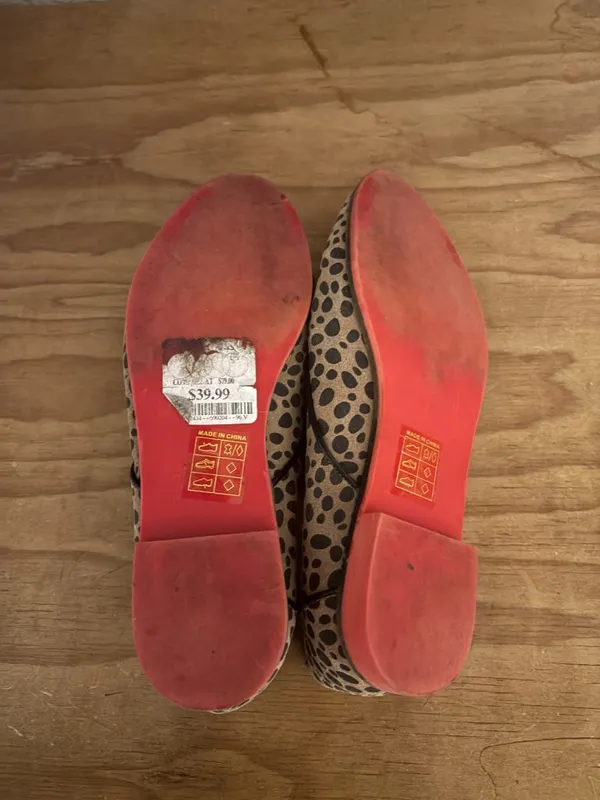 DV Dolce Vita Oxford Shoes Size 6 Leopard Print Lace Up Flats Casual Classic - Image 4