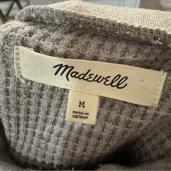 Madewell‎ wafflestitch sweater Medium - Image 5