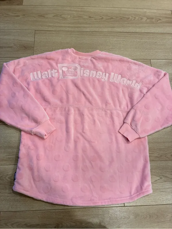 Disney Parks Adult Piglet Spirit Jersey Pink Fleece Pooh Size XL - Image 8