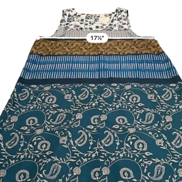Anthropologie Maeve Mixed Floral Paisley Print Sleeveless Shift Dress Sz S‎ - Image 7