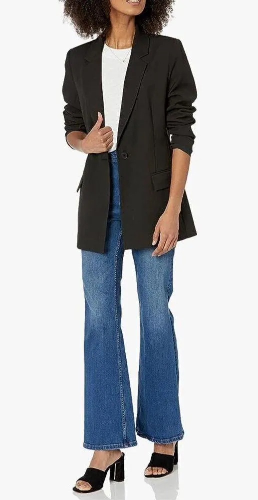 New The Drop Blake Long Blazer XS Black - Image 5