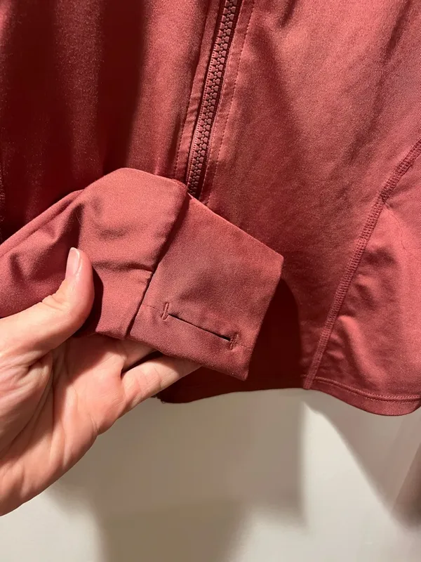 Cropped Zip Front track Jacket in Dusty Rose Pink Size M - Image 4