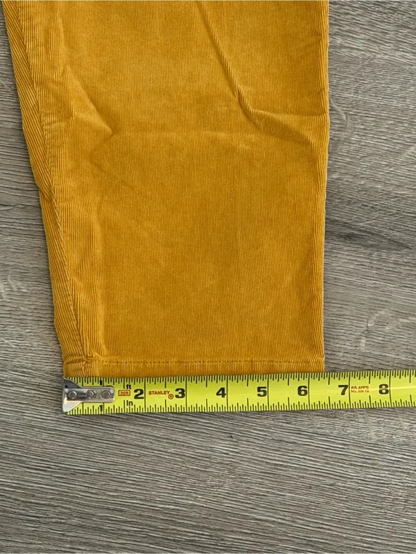 Free People Mustard Corduroy Paperbag Waist Pants - Image 8